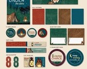 Custom Camping Birthday Party - "The Mostess" PRINTABLE Party Collection and Invitation