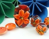 Lampwork Bead Set - 'Flame'