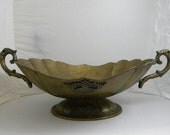 HUGE Brass Unique Decorative Bowl