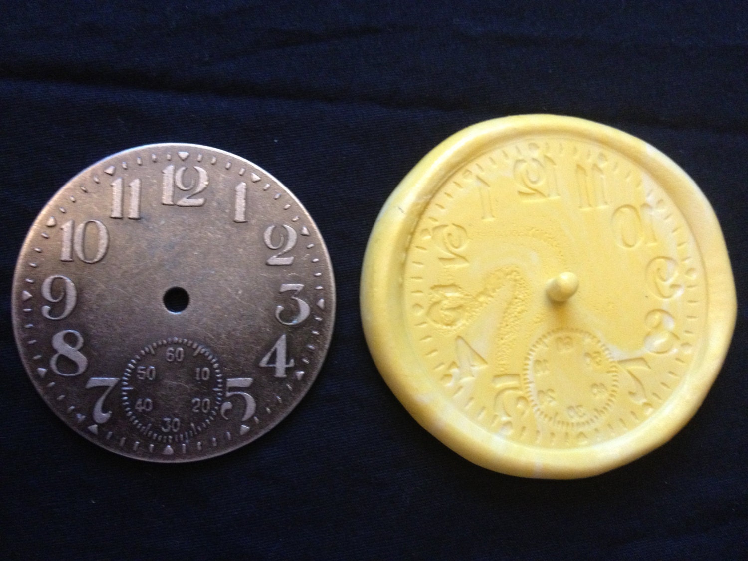 Flexible Mold- 1 Steampunk Clock Face mold- Food safe, dollhouse, minis, mixed media scrapbooking