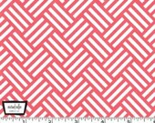 Bekko - Home Décor Cotton Sateen - Tatami Coral - by Trenna Travis from Michael Miller- 1 yard