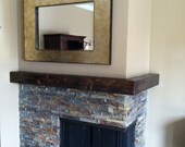Mantel rustic wood - made to order  60-72"