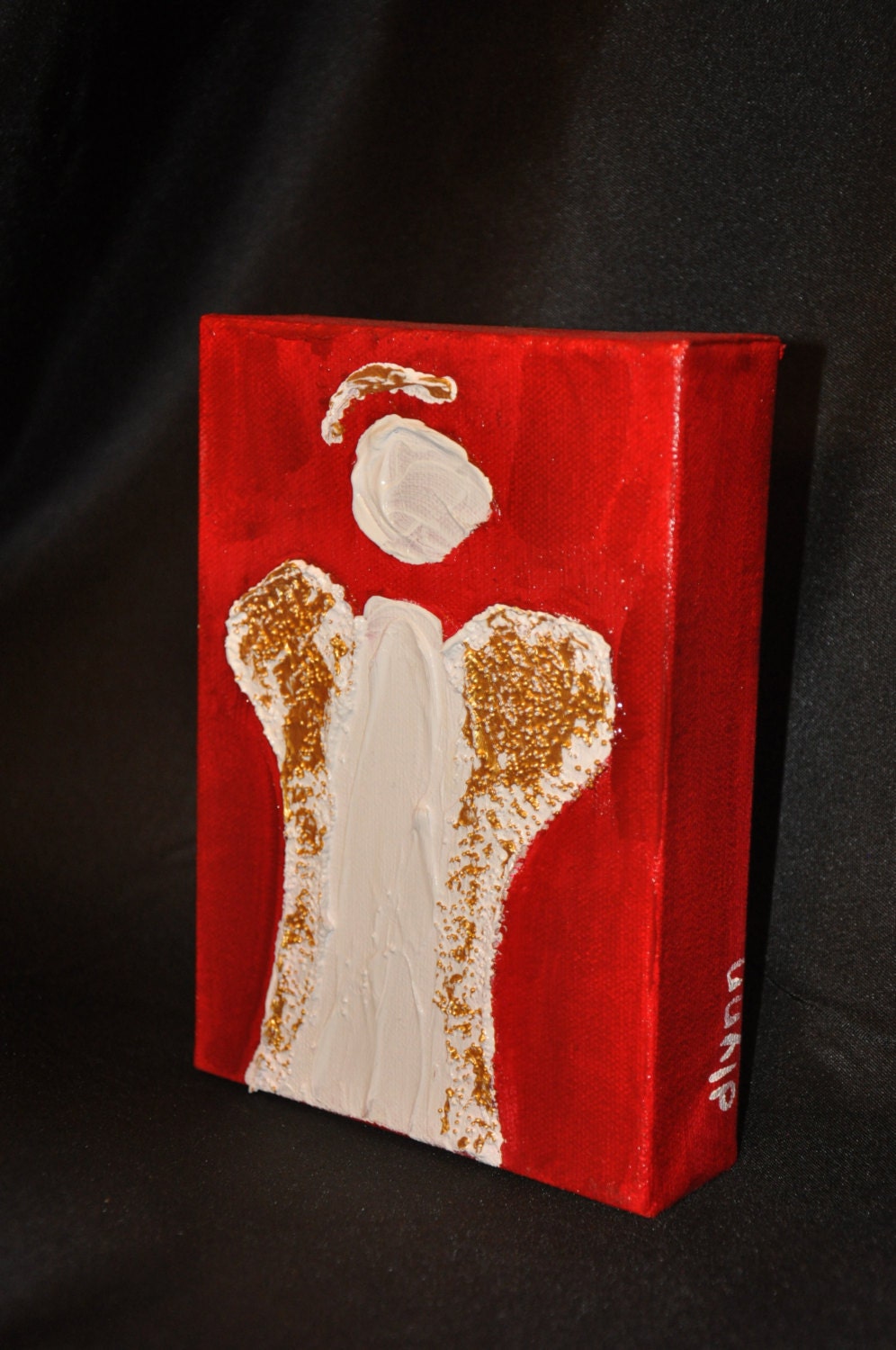 Acrylic Painting on Canvas - Angel - 5x7 Textured Painting
