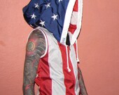 Mens Hoodie - mens shirt - custom hoodie - mens clothing - mens jacket - windbreaker - upcycled - handmade clothing