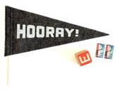 HOORAY Felt Pennant