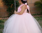 Flower girl dress Pinkilicous Hydrangeas TuTu Dress.baby tutu dress, toddler tutu dress, wedding, birthday, Newborn, 2t,3t,4t,5t