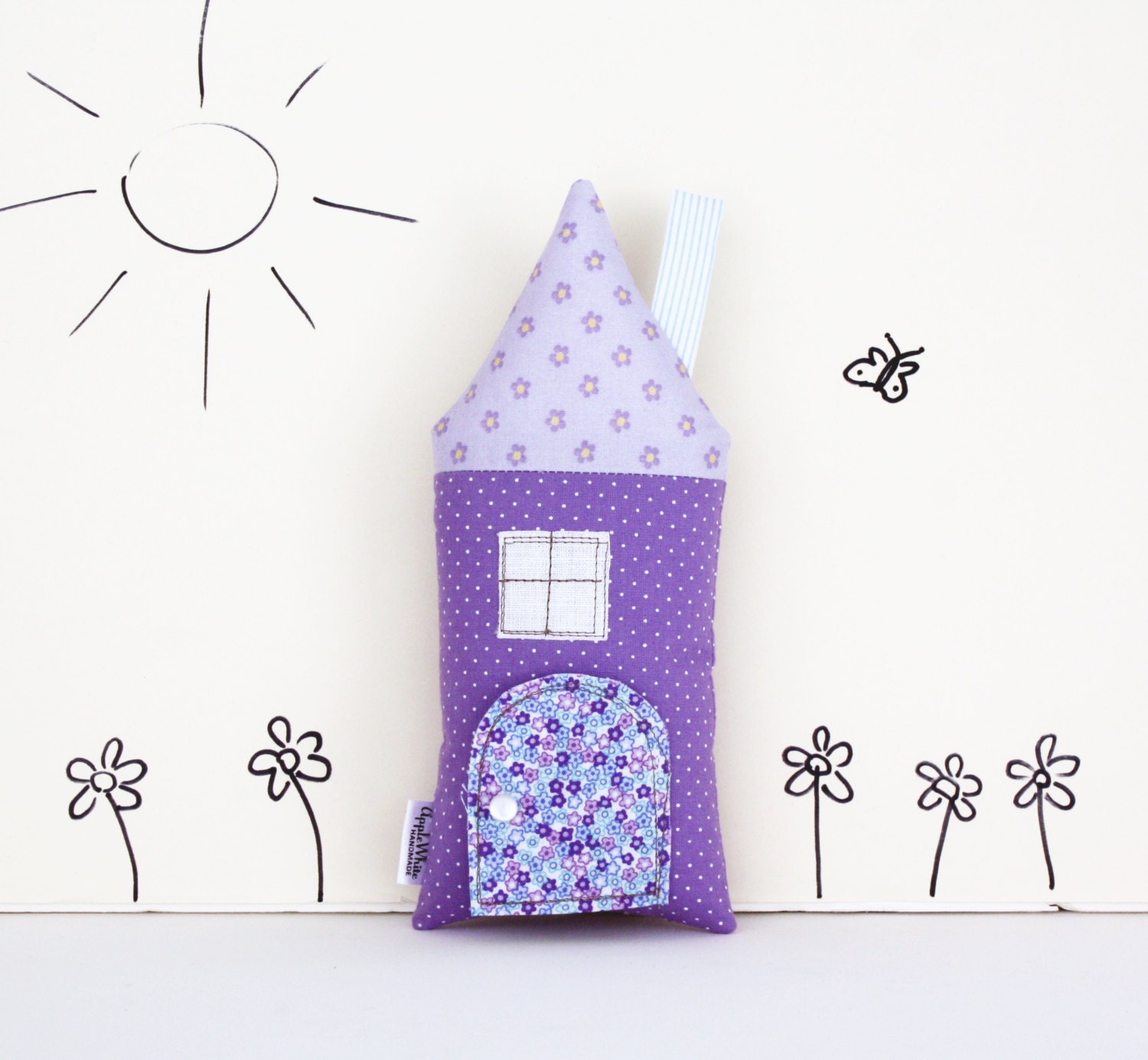 Tooth Fairy House, Stuffed Toy Cottage, Children, Toy, Purple, Stuffed Toy, Keepsake