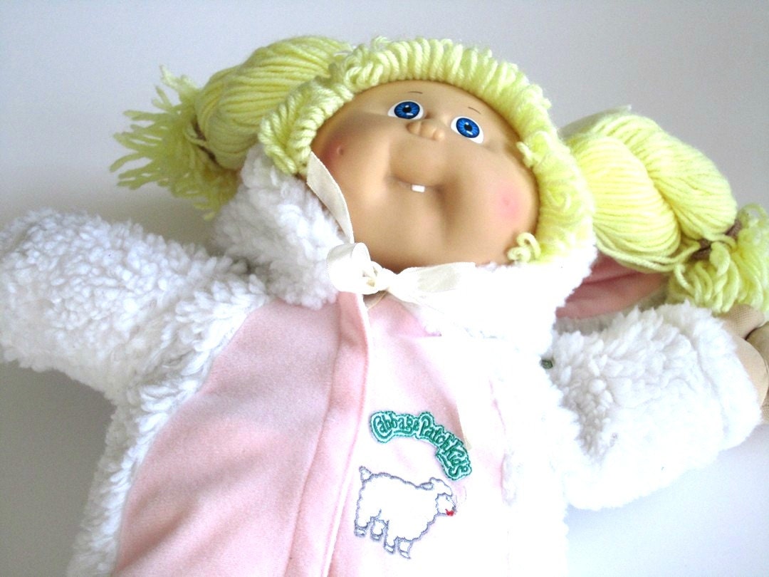 vintage Cabbage Patch Kid with lamb costume 1978, 1982