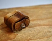 A Woodling black heart sassafrass wooden box bandsaw hand made sculpture drawer knob