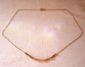 Antique 12K Gold Filled Necklace 15 3/4" Choker Delicate Elegant Beauty - Wedding Jewelry  or Every Day Wear