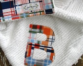 PERSONALIZATION ADD ON - Baby's Initial Applique for Blankets