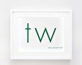 50% Off Sale Wall Letters Flash Card Letters sw & tw Nursery Decor Art