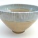 Yellow and Blue Stripey Porcelain Bowl