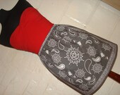 Supernatural Mini Skirt - Bandana Style Print - High Waisted Ladies Skirt - Handmade and Ready to Ship
