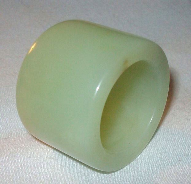 Early 19th c. Museum Quality Chinese Jade Archers Ring