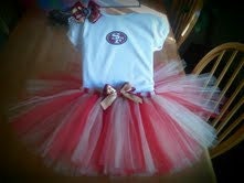 San Francisco 49ers inspired tutu outfit