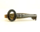 Skeleton Key Tie Clip, Steampunk Men's Tie Tack