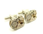 Steampunk Watch Cuff Link, Antique Cufflinks from Watch Movements