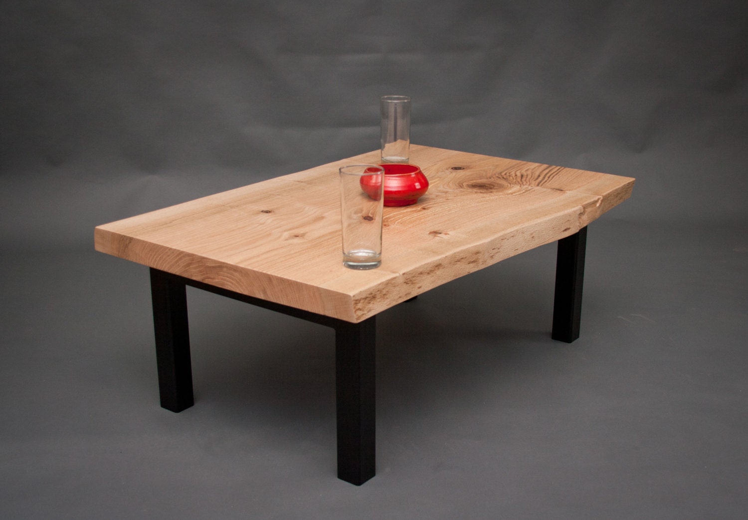 Reclaimed White Oak COFFEE TABLE - Live Edge/Natural/Unique