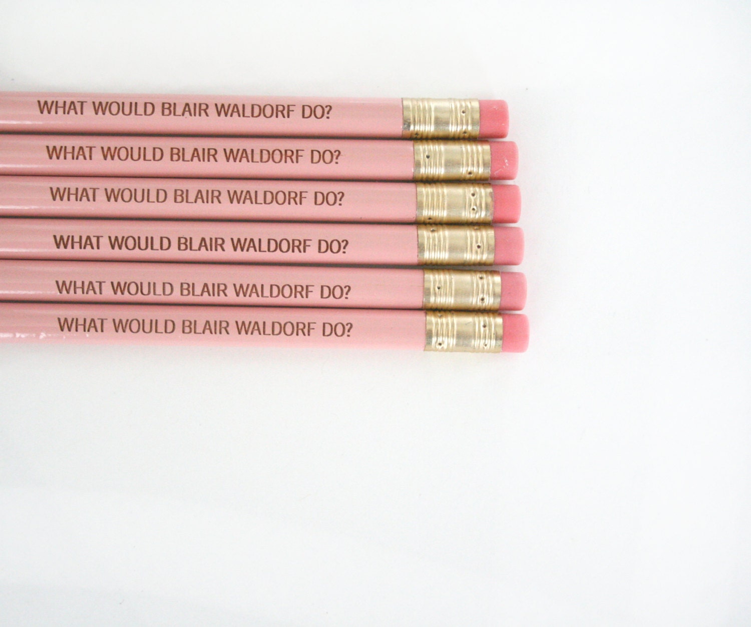 what would blair waldorf do 6 pencils in pastel pink