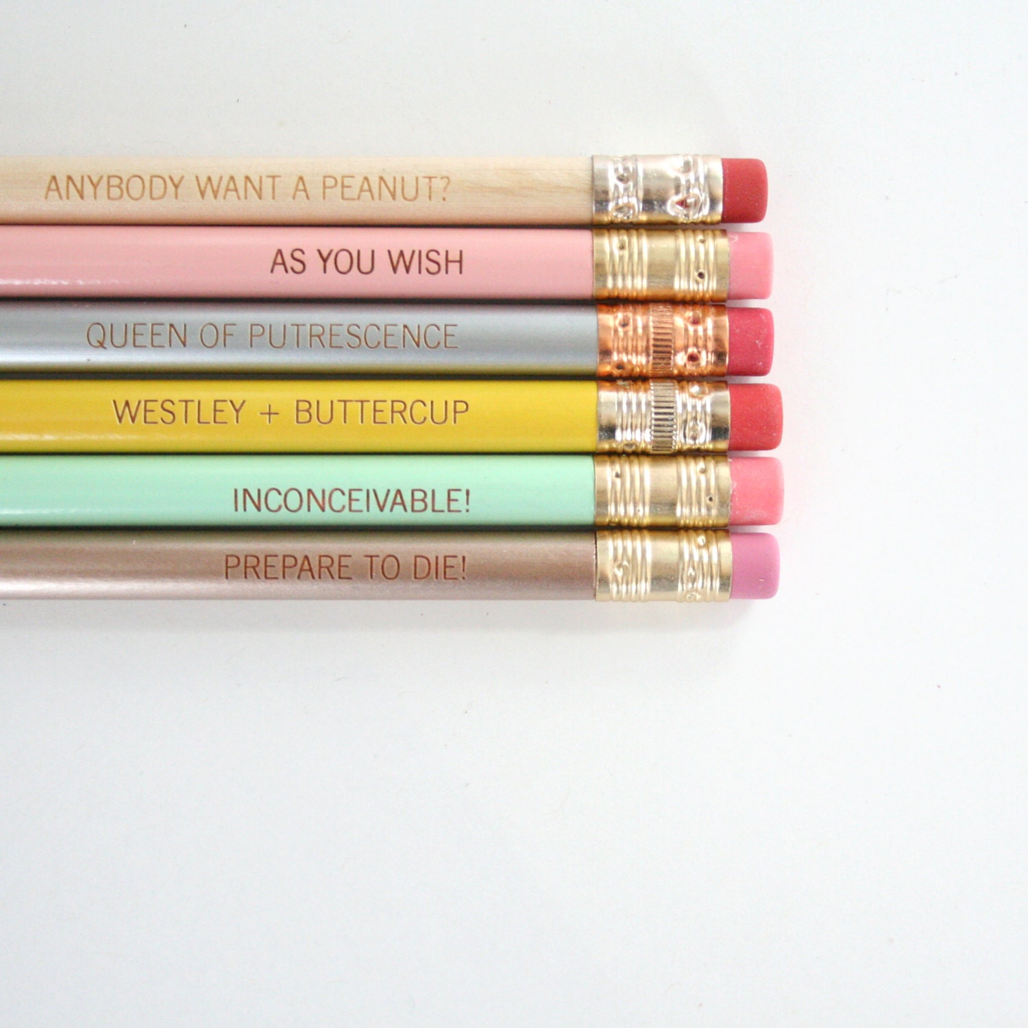 princess bride pastel pencil set of 6. CANNOT be separated OR sold individually.
