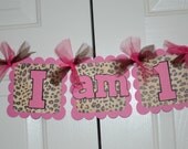 Cheetah Print, I AM 1 Banner, Birthday Party, Animal Print Theme Il_170x135