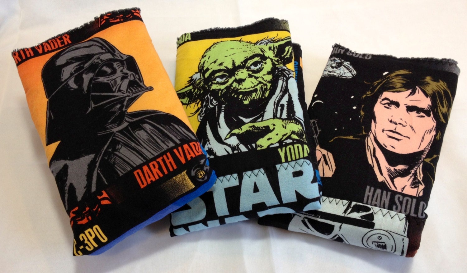 Star Wars Panel White Burp Cloth Set