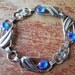 Vintage Sterling Silver Bracelet With Blue Stones - Providence Stock Co