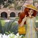 Miniature Handwoven Saddle Style Handbag and Hat or Hair Ornament for 11-12 inch Fashion Dolls
