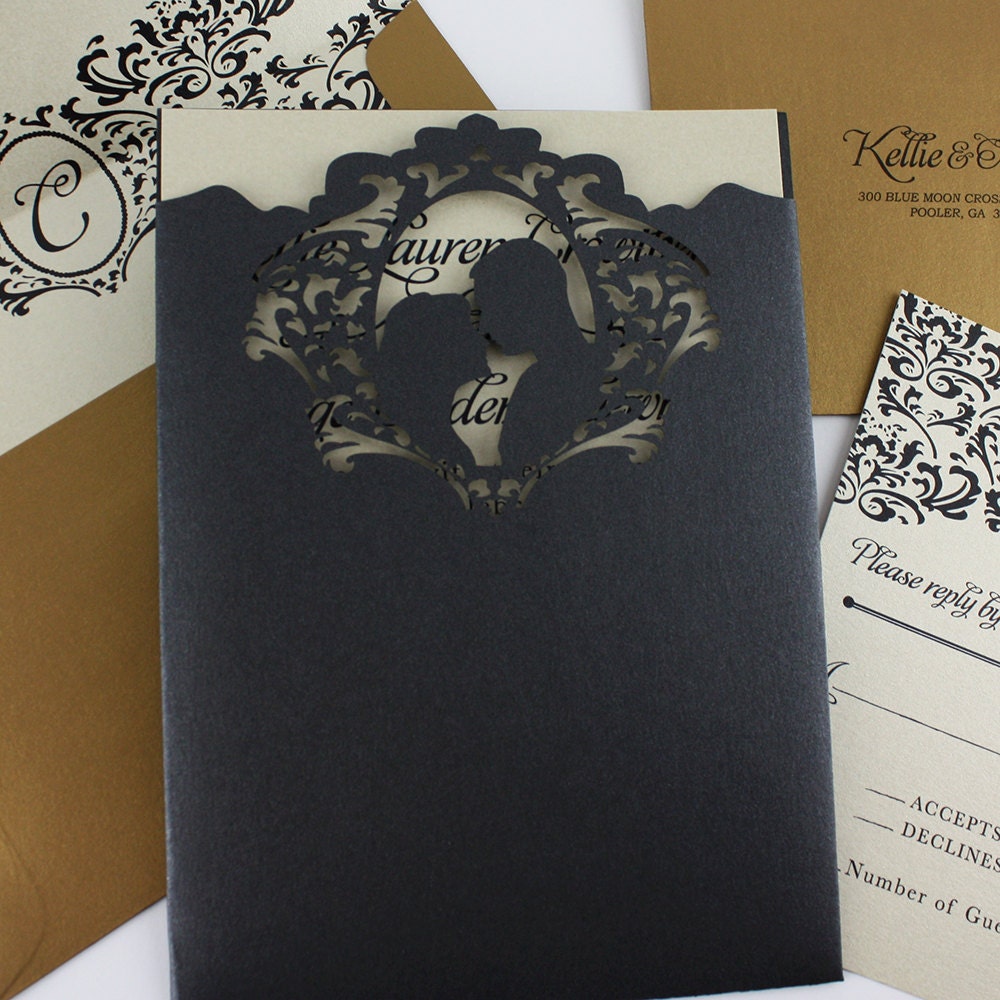 Elegant Lasercut Pocket - Silhouette