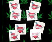 Rap Crush Temporary Tattoo Set