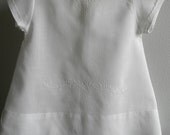 Victorian Baby Dress - Embroidered Antique Frock - White Cotton Underpinnings - Edwardian Clothing - White Cottage