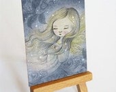 ACEO ATC Limited Edition Prints (of 50) Fantasy Fairy Tale Illustration - Sleeping Fairy by Amalia K - TheWishForest ACEO ATC Limited Edition Prints (of 50) Fantasy Fairy Tale Illustration - Sleeping Fairy by Amalia K - TheWishForest
