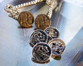 Vintage Indian Liberty Metal Shank Buttons