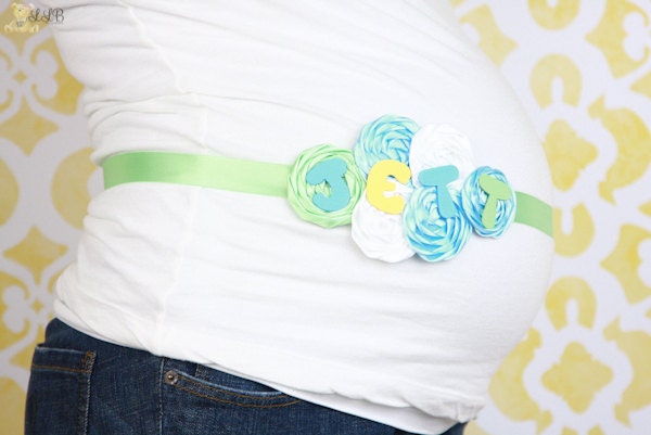 Personalize Maternity Sash for Baby Girls or Boys Pregnancy Photo Prop  Create Your Own Customized to Your Color Choice and Name