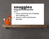 11x17 Nursery Poster - snuggles