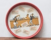 Drink Recipe Metal Serving Plate Tray Bar