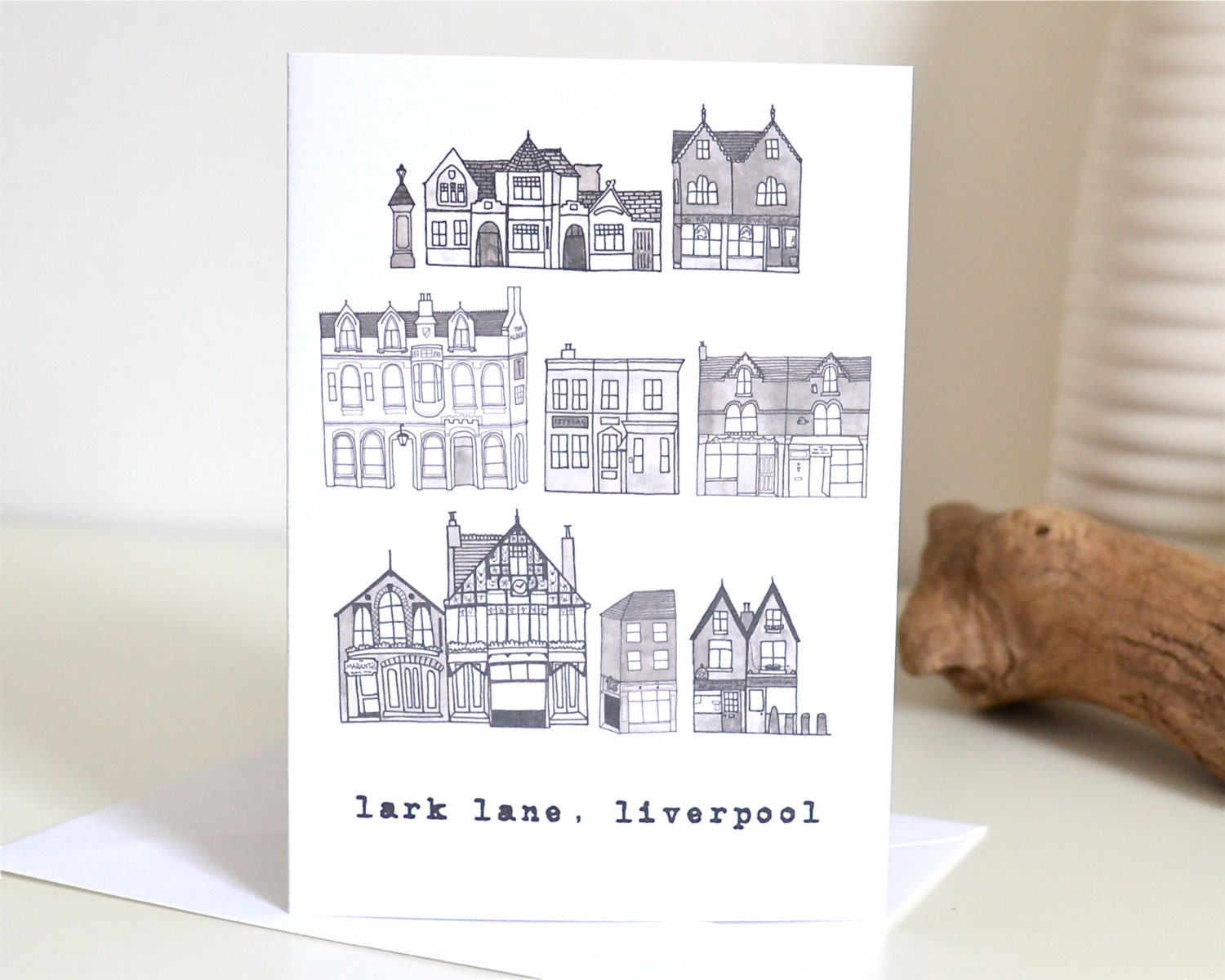 Liverpool Lark Lane Greetings Card