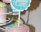 PDF Girly Mermaid Cupcake Toppers & Wrappers- Printable DIY