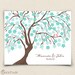 Wedding Guest Book Alternative - Cherrywik Tree - Peachwik Interactive Art Print - 100 guest sign in - Sakura Cherry Blossom Guestbook