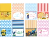 Children's Book Themed Baby Shower Food Tents- Featured on HWTM Blog