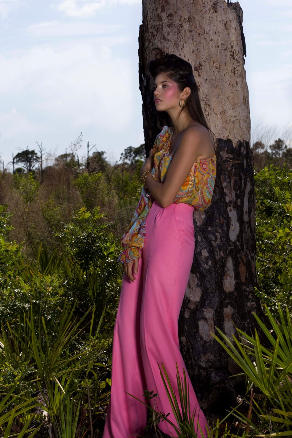 Pink Wide Leg Pants