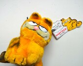 Vintage Garfield Stuffed Bean Bag Animal New With Tag