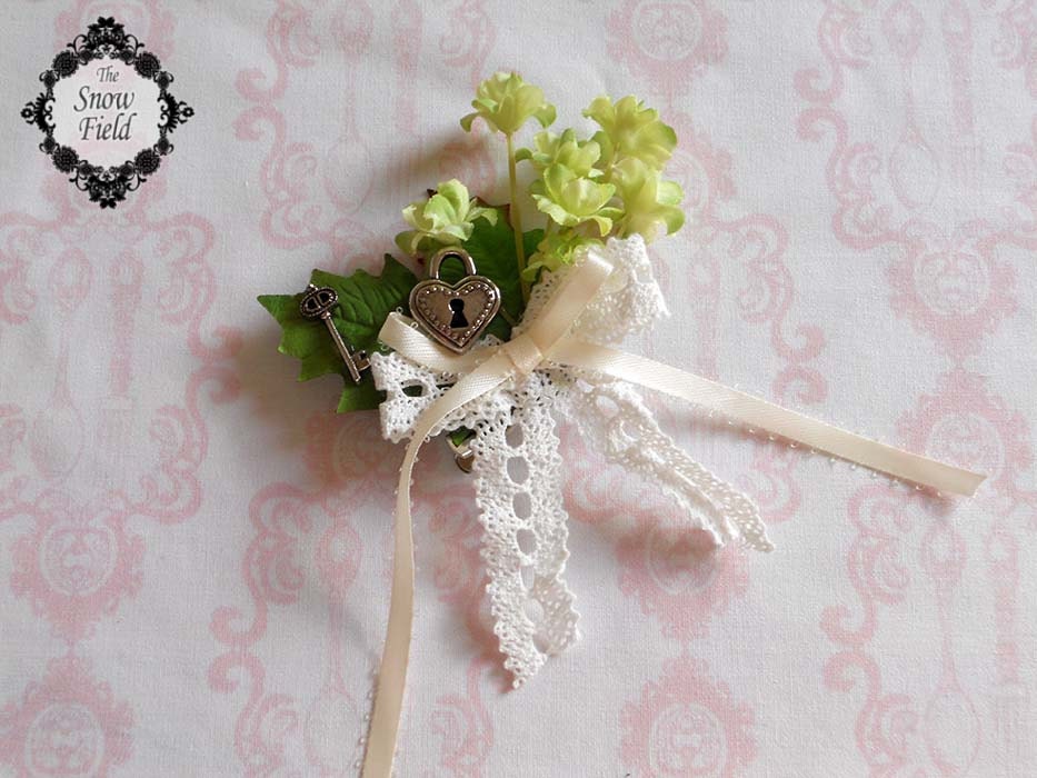 Mori girl flower hair clip / broach 5