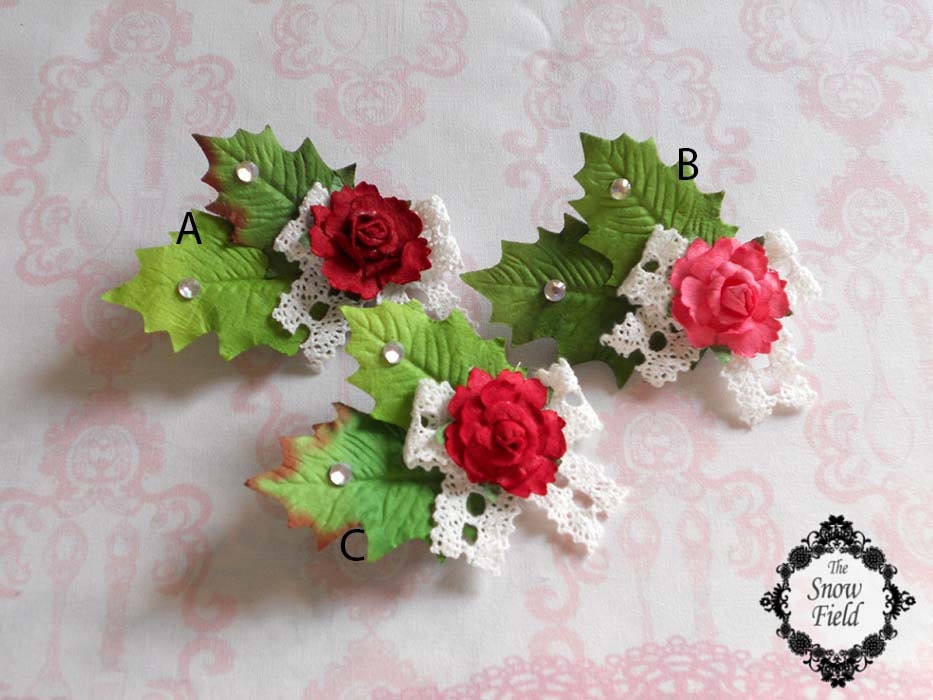Mori girl flower broach 14