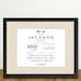Custom Housewarming/New Home Keepsake Print -- Personalized 8 x 10 print in 11 x 14 frame with mat. Makes a great gift.