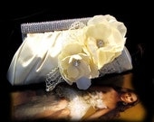 Bridal clutch, Victorian evening bag, Ivory clutch, wedding clutch, bridesmaid clutch, purse, handbag