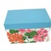 Vintage Recipe Box, Metal Recipe Box, Spring Recipe Box