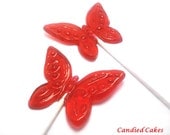 Buy 12 Get 12 Free - BEAUTIFUL BUTTERFLY LOLLIPOPS - Any Color and Flavor