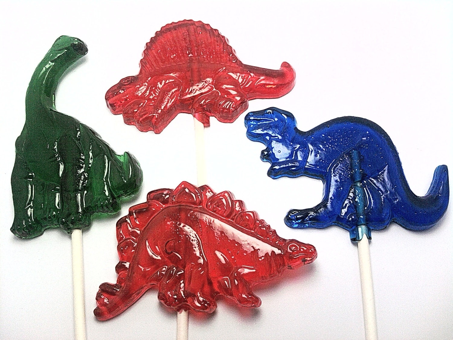 Buy 12 Get 12 Free -  DINOSAUR LOLLIPOPS - Pick Any Colors and Flavors